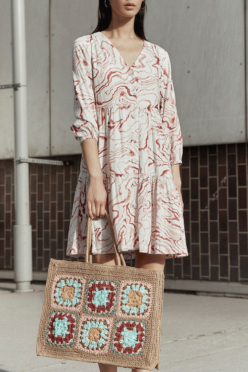 Cony Shirt Dress Brick Red