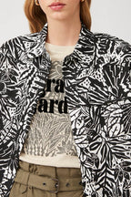 Luana Black Linen Blouse