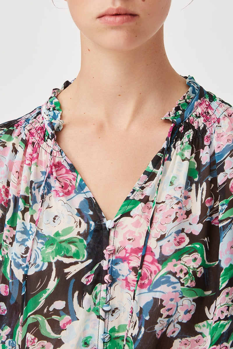 Loyce Black Blouse