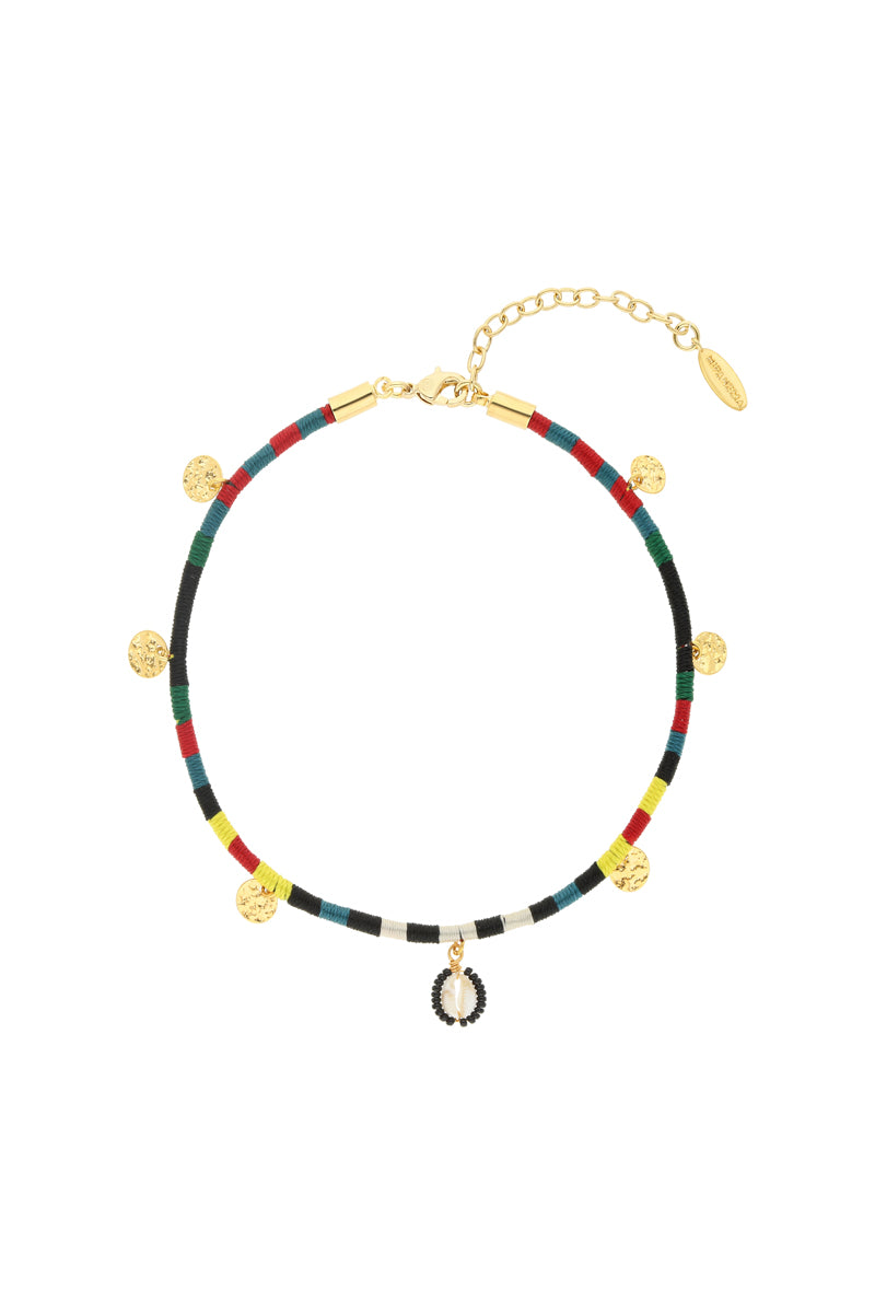Anklet Gilded Brass With Fine Yellow Gold