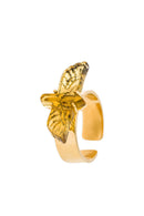 Yellow Gold-Plated Brass Ring
