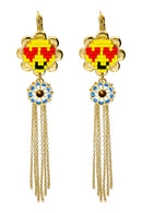 Fine Yellow Gold Earrings - Japanese Pearls