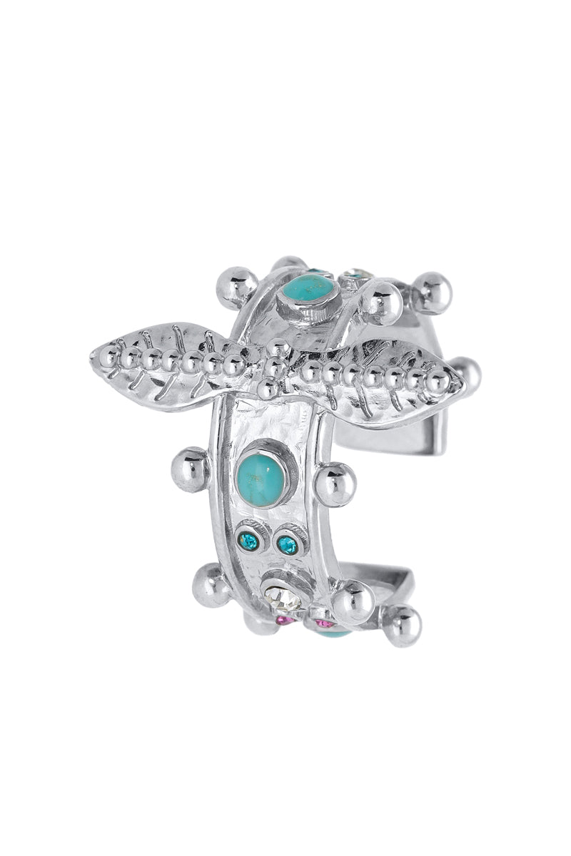 Ring - Silver Plated And Zircons