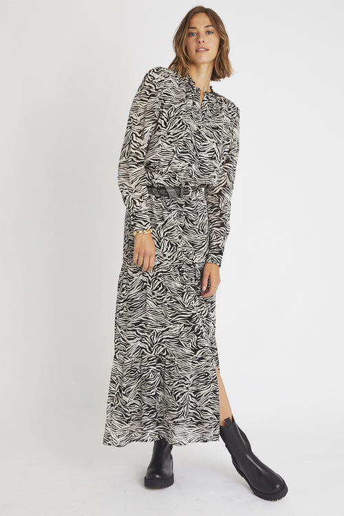 Robe Longue - Noir Et Blanc