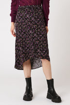 Berenice - Printed Long Skirt with Slit - Bilbao