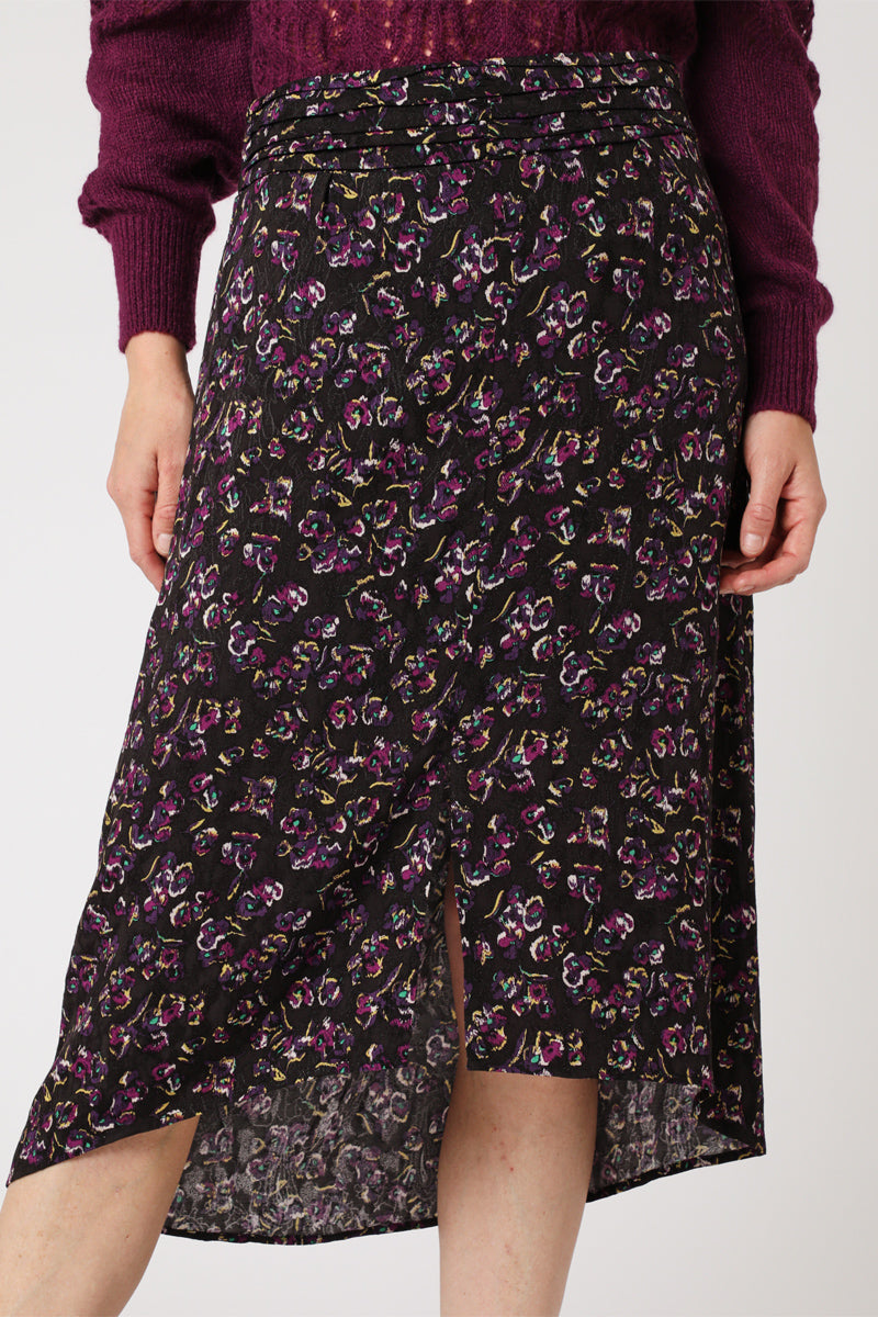 Berenice - Printed Long Skirt with Slit - Bilbao