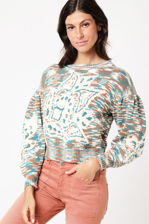 Jersey de jacquard con ilustraciones - Multicolor