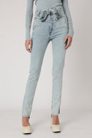 Jean Slim Taille Haute Ceinture - Bleach