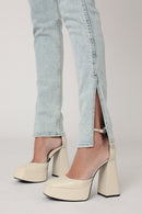 Jean Slim Taille Haute Ceinture - Bleach