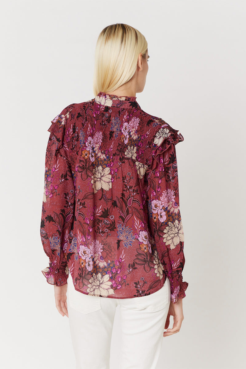 Camisa con estampado fruncido - El-Dabi