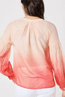 Chemise Oversize Tie & Dye - Brick