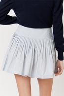 Jupe Courte Unie - Lightblue