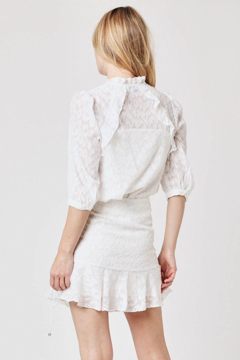 Berenice - Falda Corta Lisa - Off White