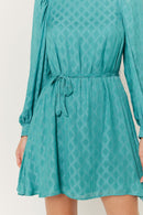 Robe Courte Unie Ceinture - Duck