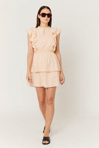 Berenice - Short Dress - Light Coral