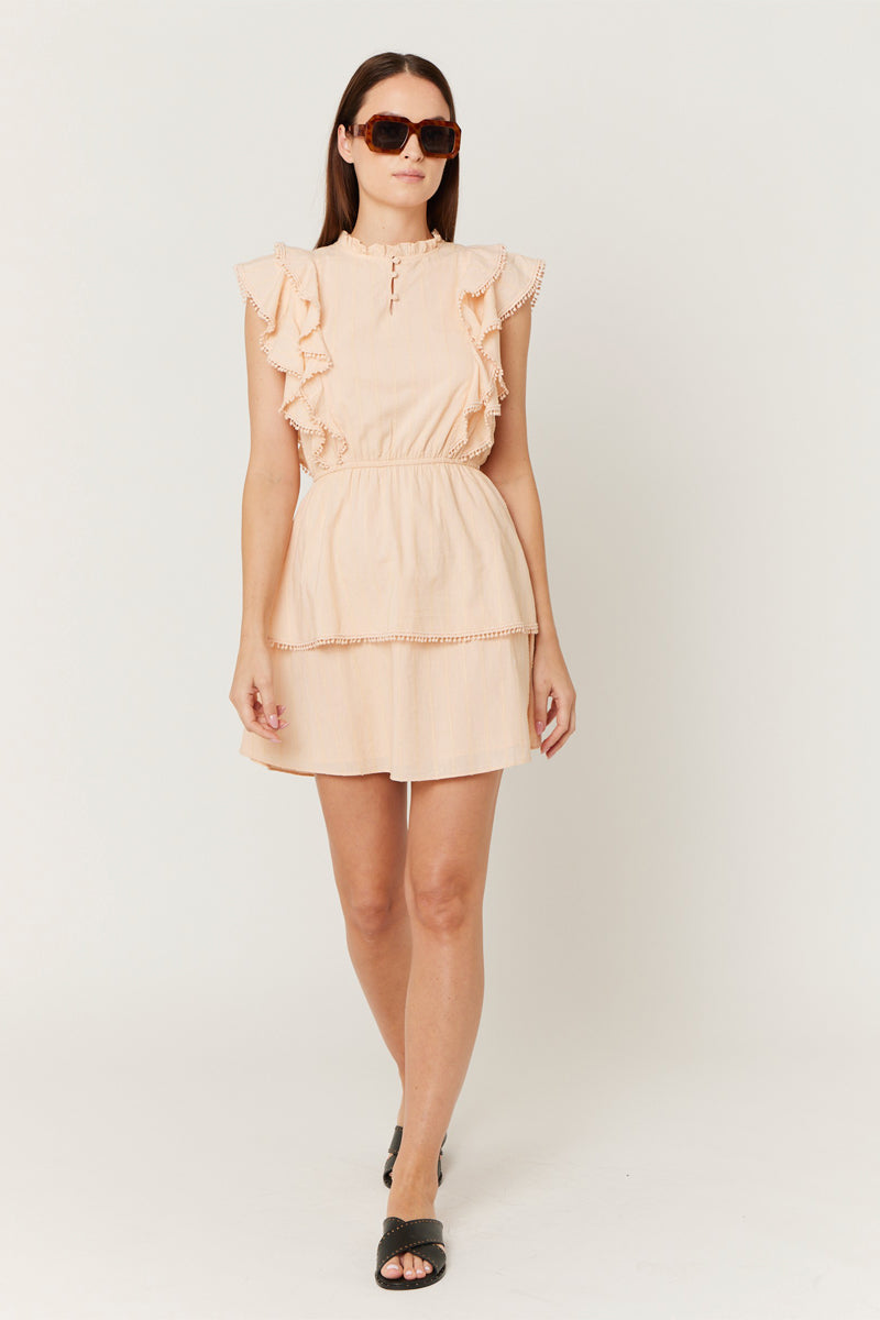 Berenice - Short Dress - Light Coral