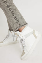 Berenice - Zapatillas Altas de Piel - Blanco