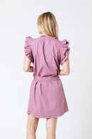 Short Solid Shoulder Dress - Parma