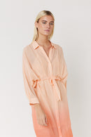 Robe Mi Longue Tie Dye - Brick