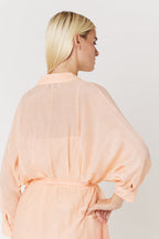 Berenice - Mid-Length Tie-Dye Dress - Brick