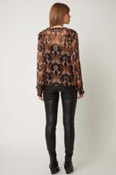 Blouse Col V Volants Epaules - Ottawa