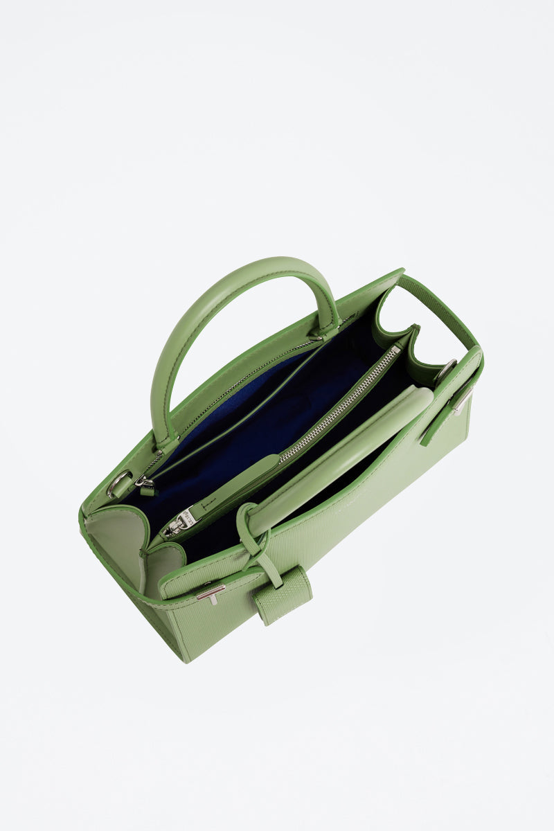 Sac À Main Moyen En Cuir Emilie - Vert