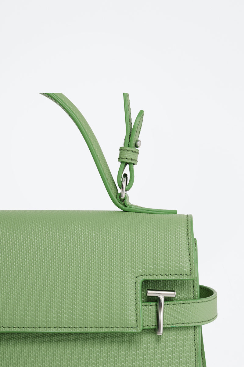 Grand Sac À Main En Cuir Emilie - Vert