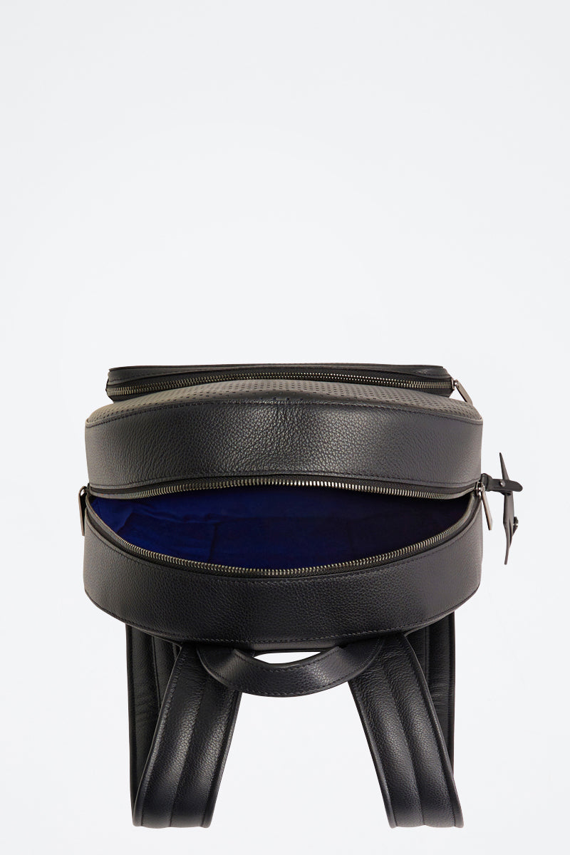 Le Tanneur - Sac À Dos Emile En Cuir - Noir