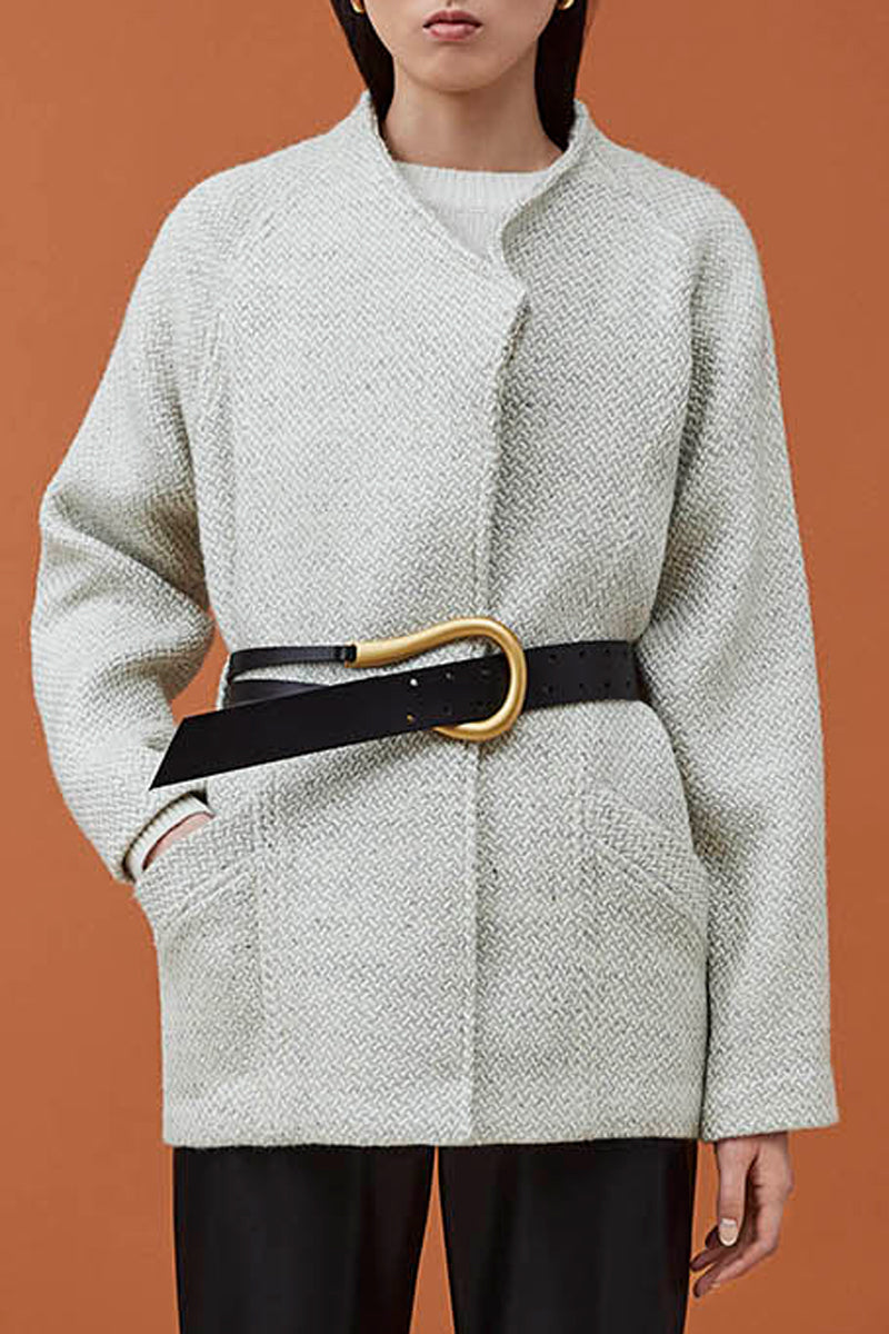 Veste En Laine Elvis - Gris Clair Chiné