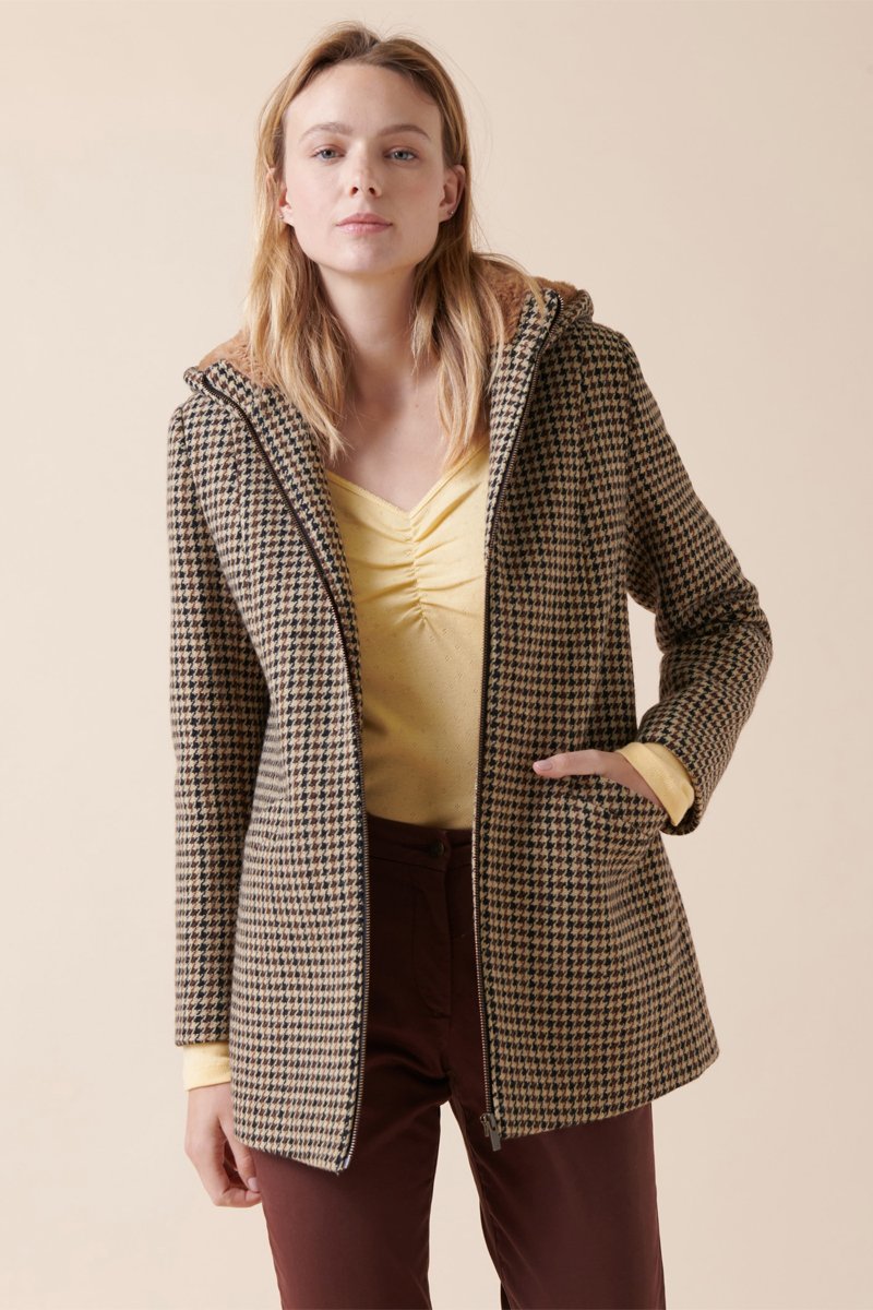 Manteau En Laine Lucerne - Camel