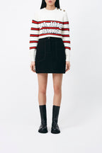 Pull Pastaga - Ecru Et Rouge