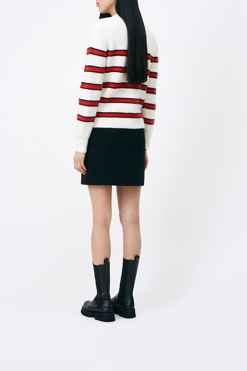 Pull Pastaga - Ecru Et Rouge