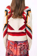 Pull Pavaro - Rouge Et Écru
