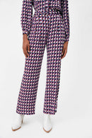 Pantalon Taille Haute John - Mauve