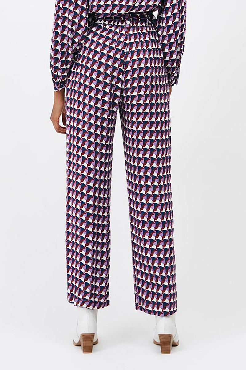 John High-Waist Trousers - Mauve