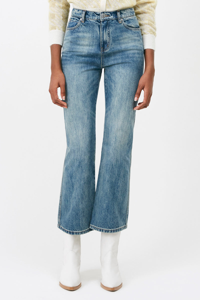 High-Waist 7/8 Jeans Ralph - Petrol Blue