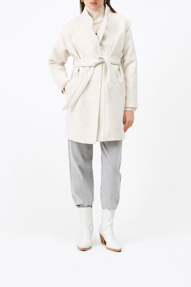Eleonor Wool Coat - Flecked Beige