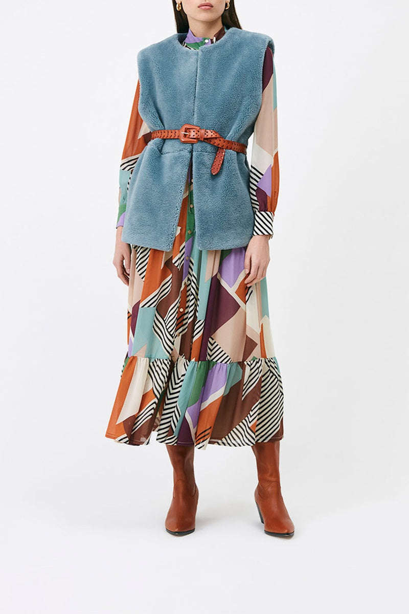 Eddy Sleeveless Jacket - Blue