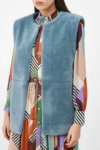 Eddy Sleeveless Jacket - Blue