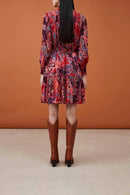 Vestido camisero Chadia - Burdeos