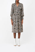 Carrie Midi Dress - Beige