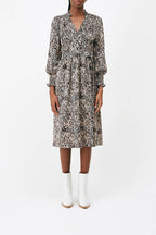 Carrie Midi Dress - Beige