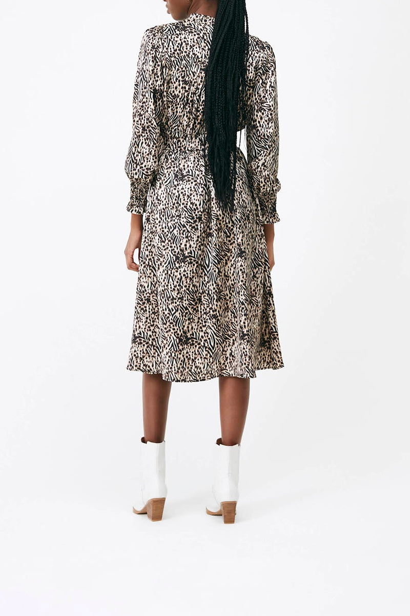 Carrie Midi Dress - Beige