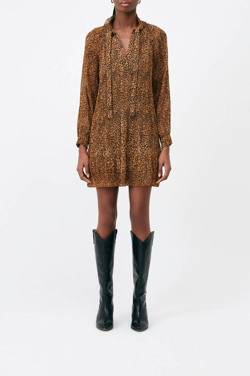 Suncoo - Crystal Straight Dress - Camel