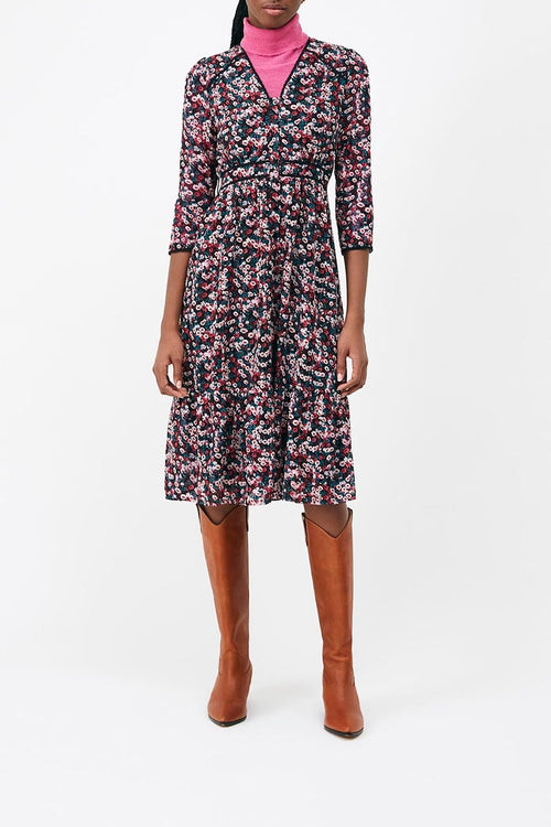 Clotilde Shirt Dress - Fuchsia