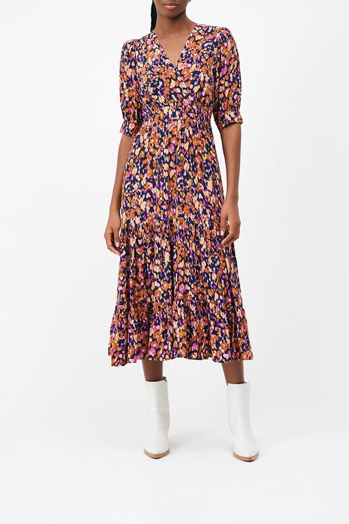 Chaya Midi Dress - Purple