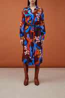 Vestido camisero Cosima - Marrón