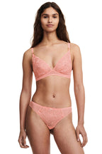 Floral Bra - Nectarine