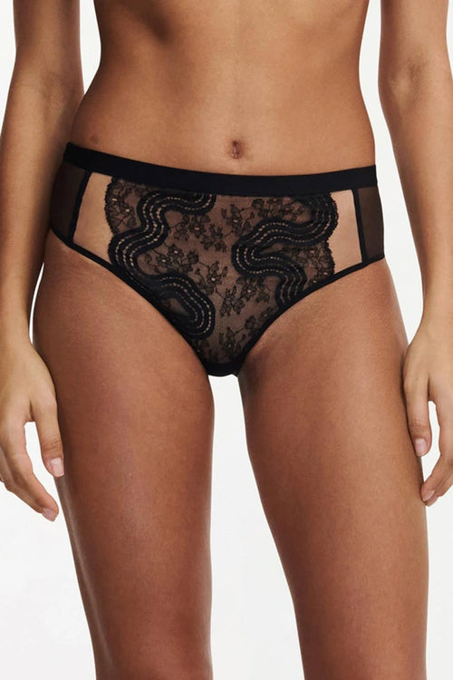 Hypnotic High Waisted Briefs - Black