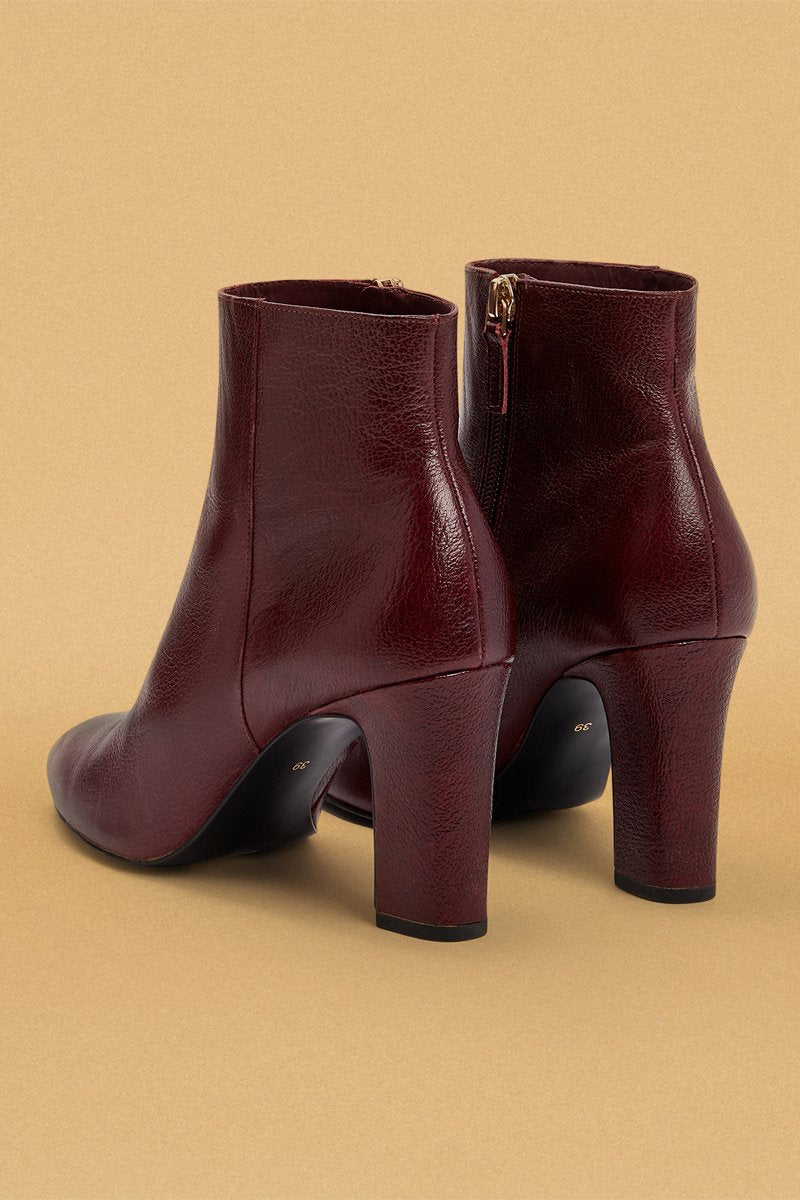 Karl Marc John - Hanoela Leather Ankle Boots - Burgundy